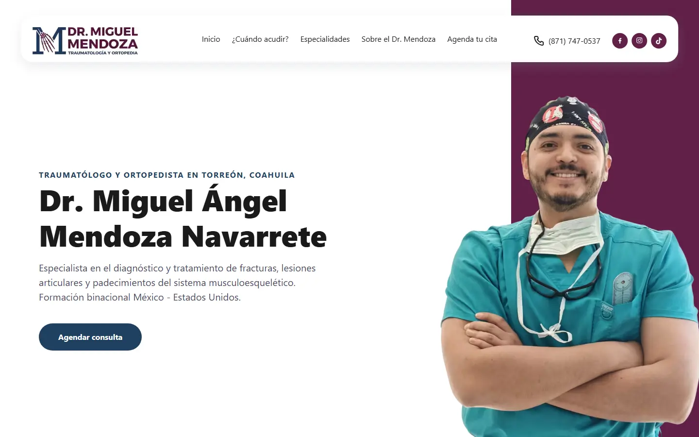 Captura de pantalla de Dr. Miguel Mendoza