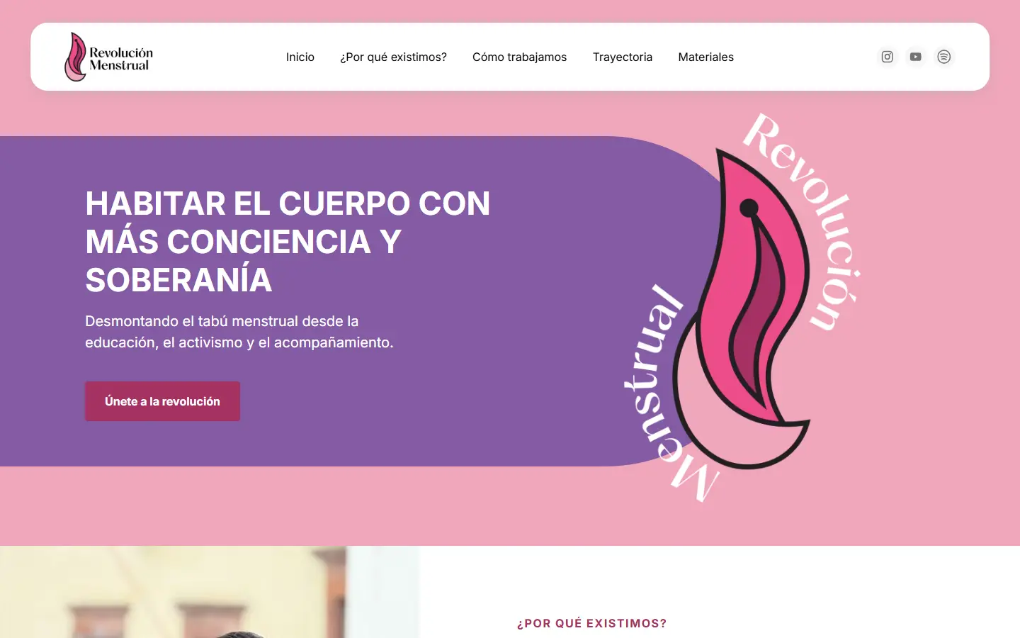 Captura de pantalla de Revolución Menstrual